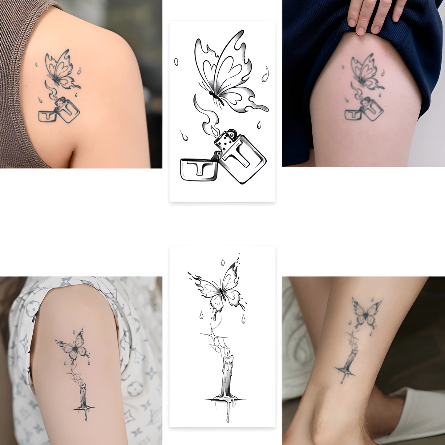 Ashwing Butterfly Tattoo Sticker | Herbal