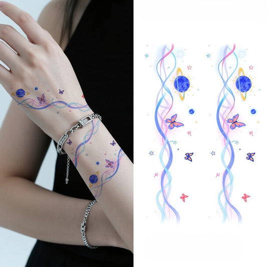Blossom Snake Tattoo Sticker Set | Temporary