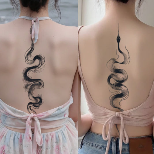 Spine Snake Tattoo Sticker | Herbal