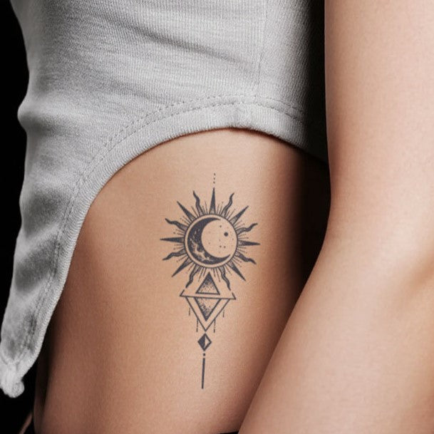 Celestial Pair Tattoo Sticker | Herbal