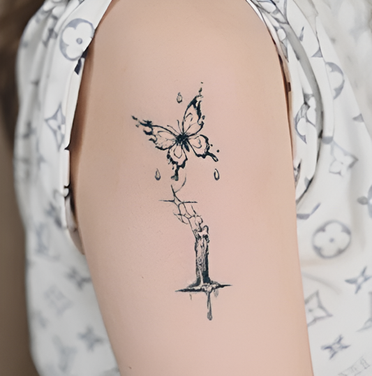 Ashwing Butterfly Tattoo Sticker | Herbal