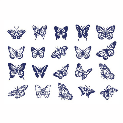 Mini Butterfly Tattoo Sticker Set | Herbal