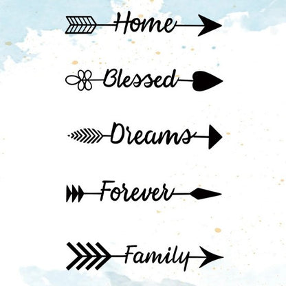 Arrow Wishes Tattoo Sticker | Herbal