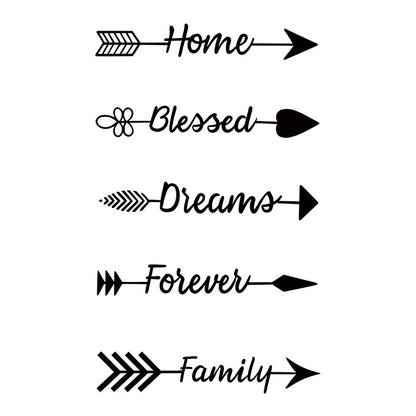 Arrow Wishes Tattoo Sticker | Herbal