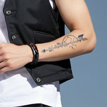 Constellation Arrow Pair Tattoo Sticker | Herbal