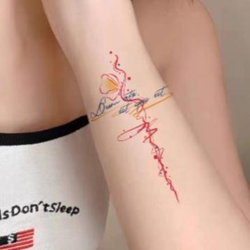 Latin Words Tattoo Sticker Set | Temporary