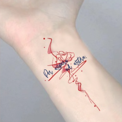 Latin Words Tattoo Sticker Set | Temporary