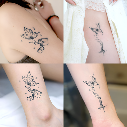 Ashwing Butterfly Tattoo Sticker | Herbal