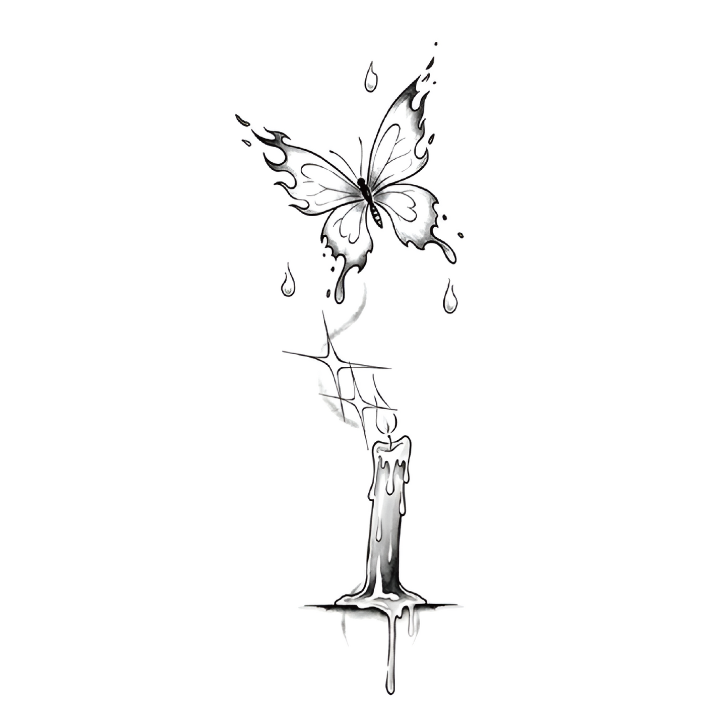 Ashwing Butterfly Tattoo Sticker | Herbal