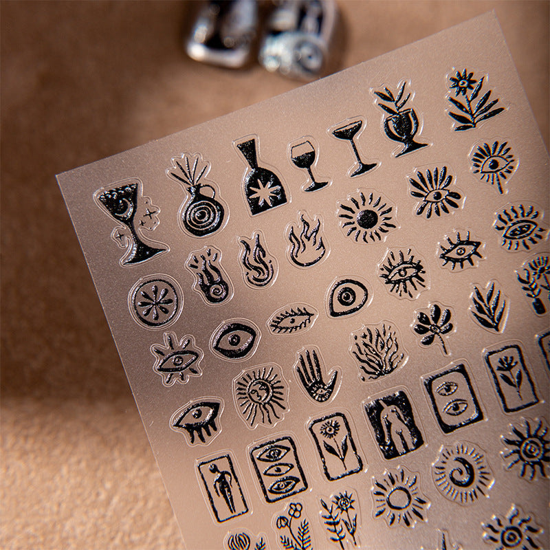 Cute Cat Dog Nail Stickers
