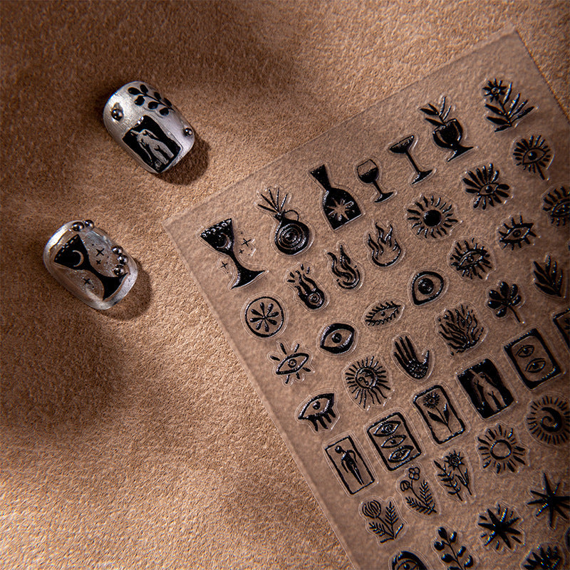 Cute Cat Dog Nail Stickers