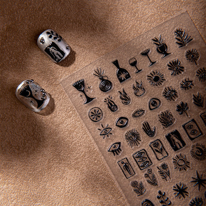 Cute Cat Dog Nail Stickers