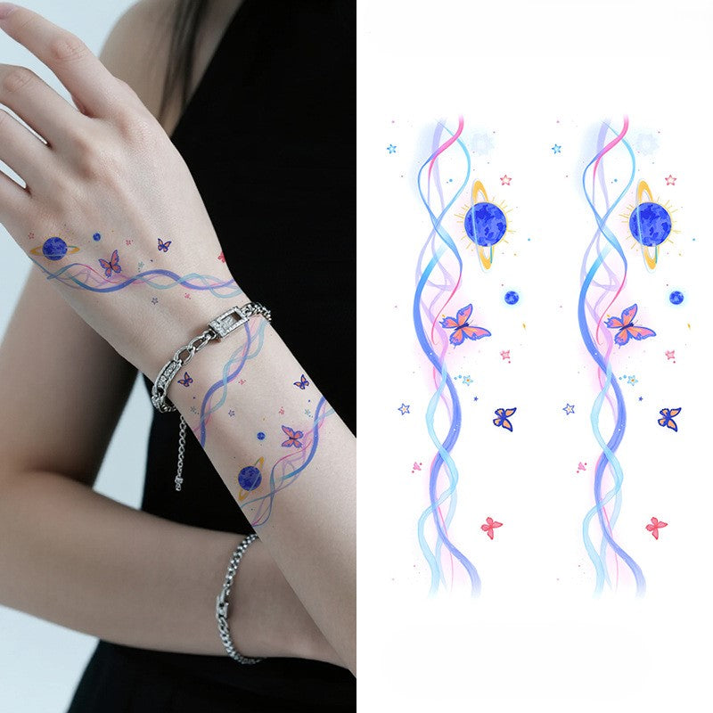 Blossom Snake Tattoo Sticker Set | Temporary