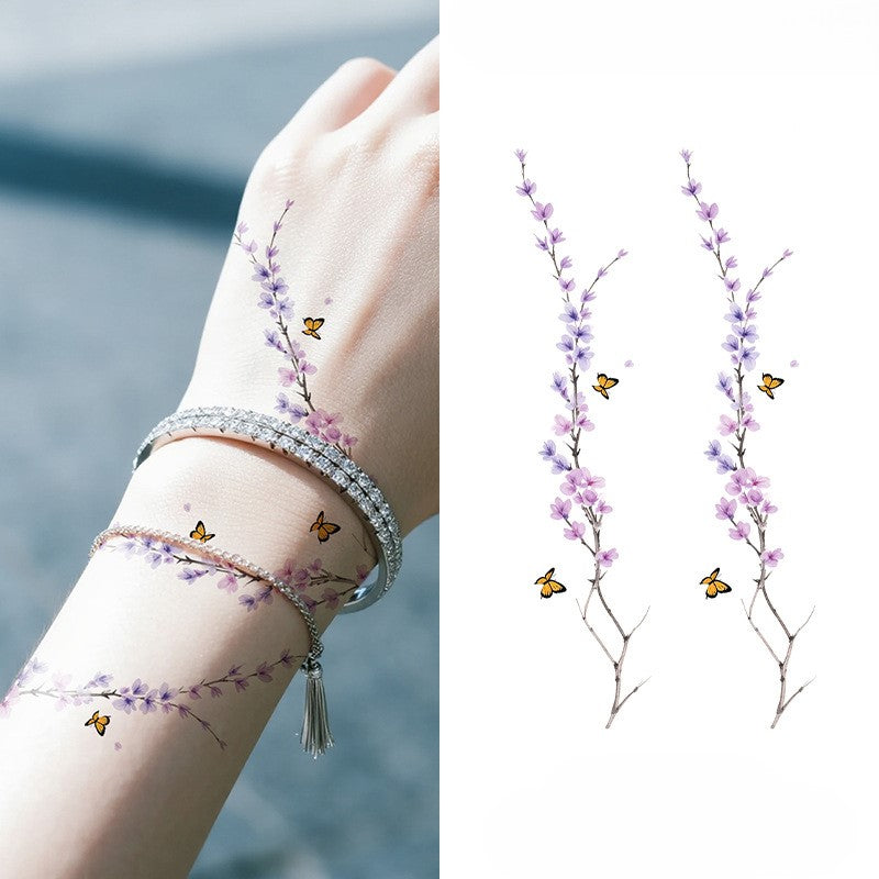 Blossom Snake Tattoo Sticker Set | Temporary
