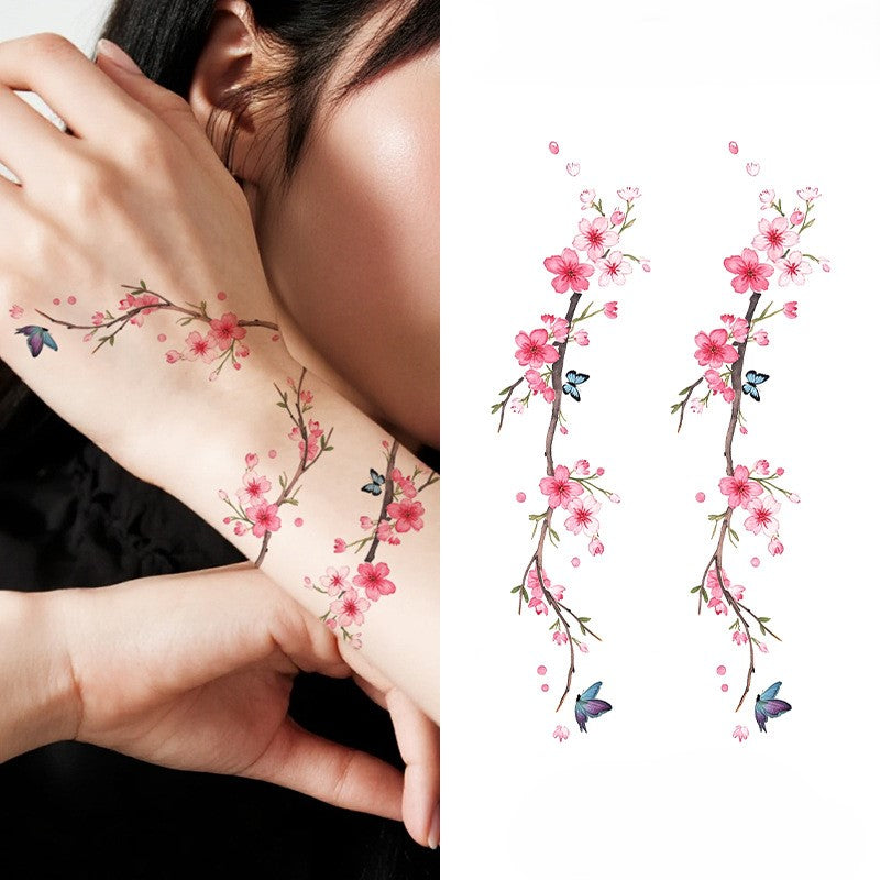 Blossom Snake Tattoo Sticker Set | Temporary