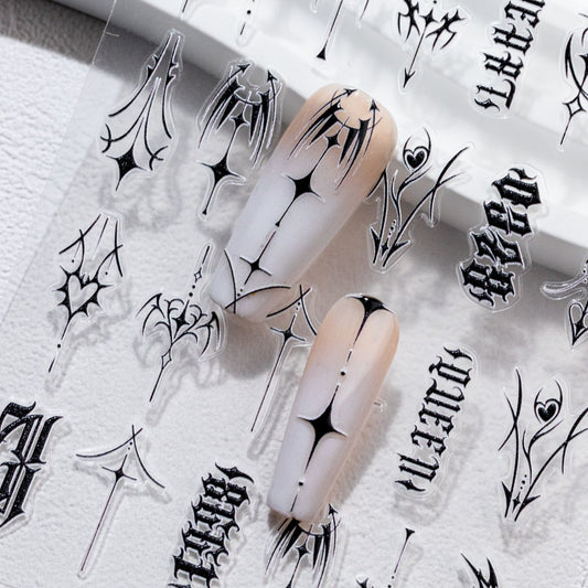 Gothic Thorn Nail Stickers