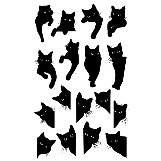 Peek Cat II Tattoo Sticker | Herbal