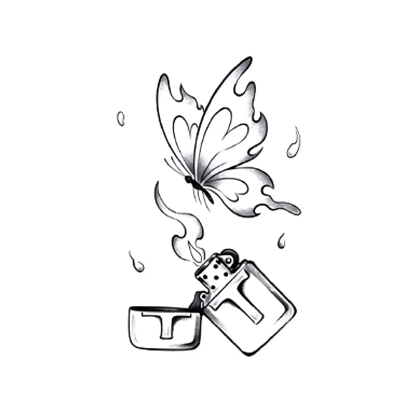 Ashwing Butterfly Tattoo Sticker | Herbal
