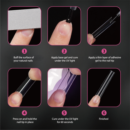 Soft Gel Nail Tips - Long Size