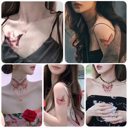 Pink Moon Tattoo Sticker | Temporary