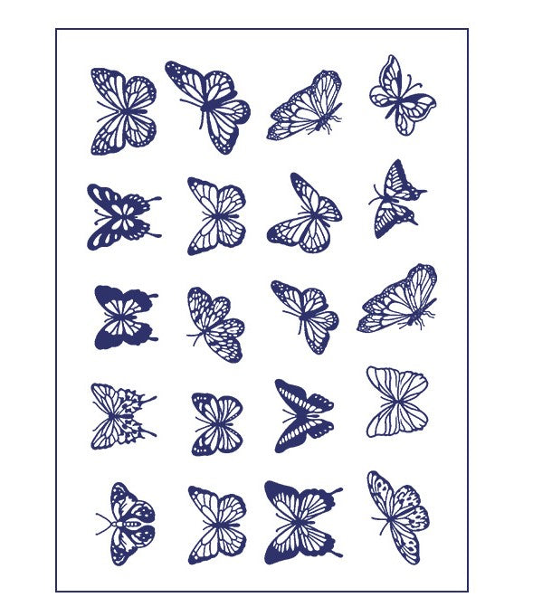 Mini Butterfly Tattoo Sticker Set | Herbal