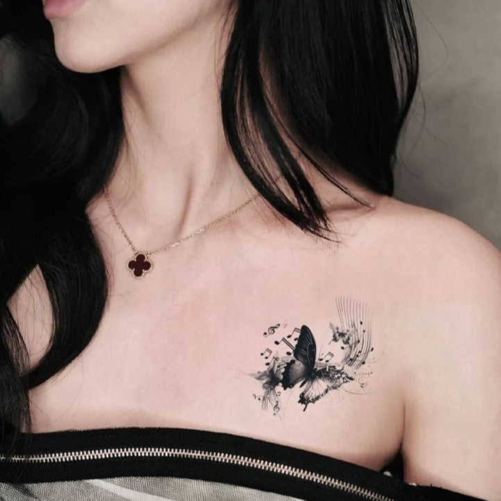 Ink Butterfly Tattoo Sticker | Herbal
