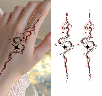 Floral Wrist Tattoo Sticker Set | Temporary