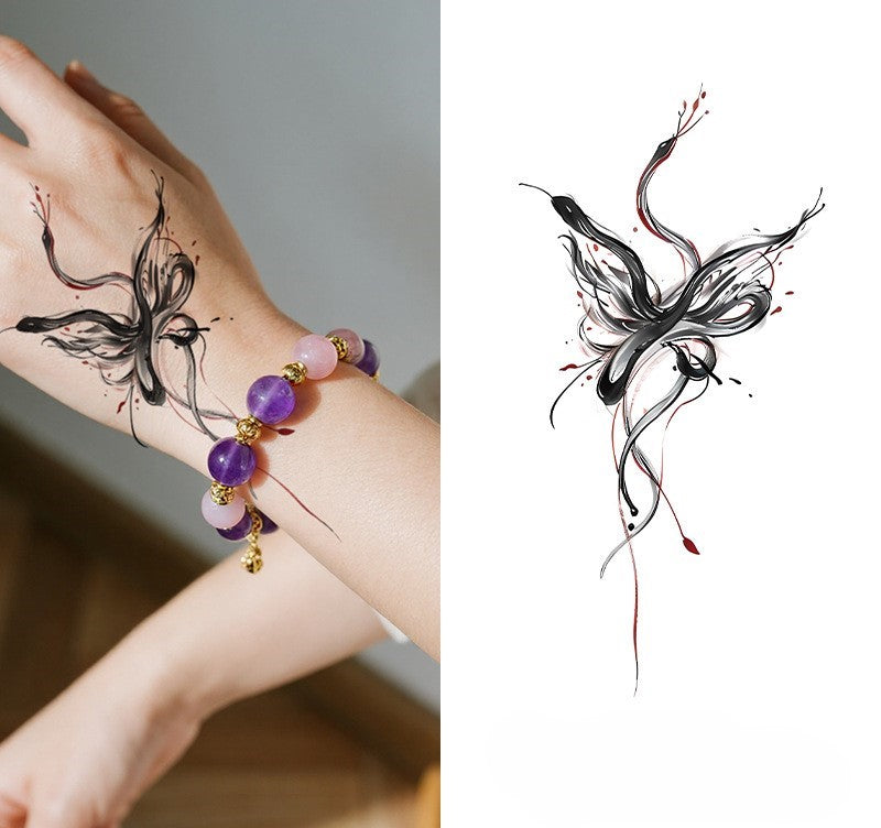 Floral Wrist Tattoo Sticker Set | Temporary