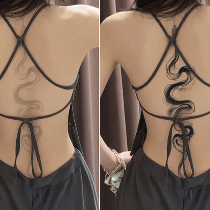 Spine Snake Tattoo Sticker | Herbal