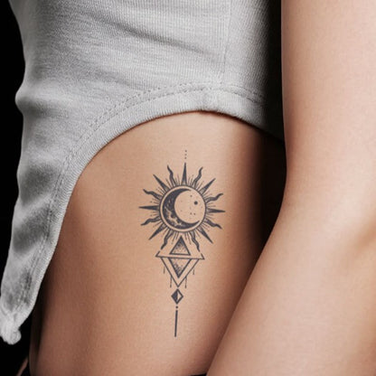 Celestial Pair Tattoo Sticker | Herbal