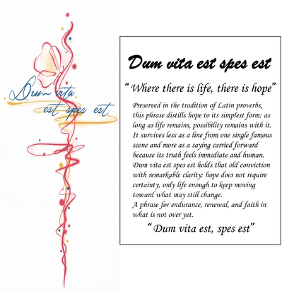 Latin Words Tattoo Sticker Set | Temporary