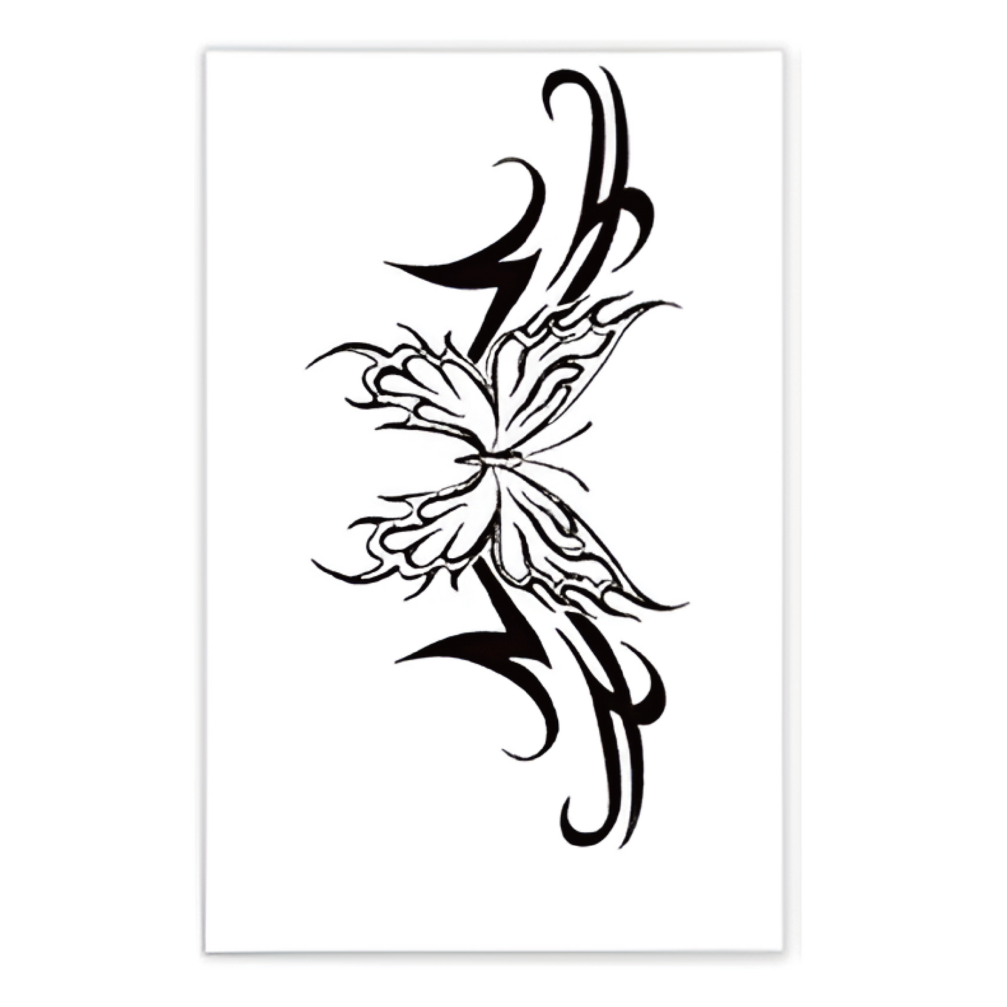 Lace & Butterfly Tattoo Sticker | Herbal