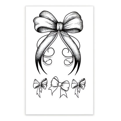 Lace & Butterfly Tattoo Sticker | Herbal