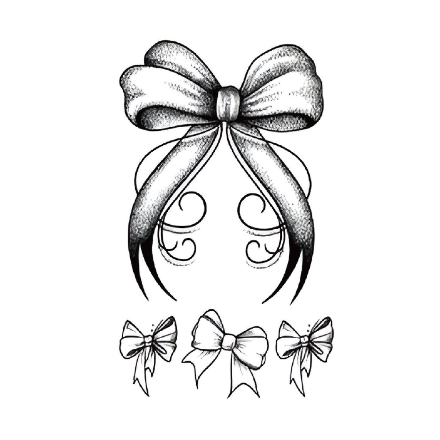Lace & Butterfly Tattoo Sticker | Herbal