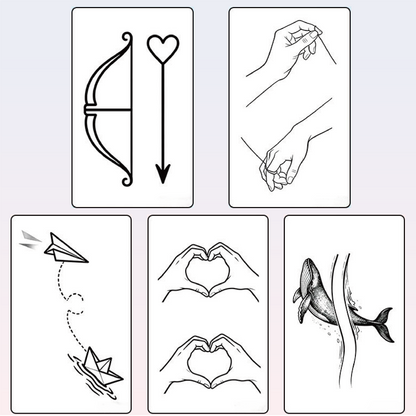 Couple Tattoo Set Tattoo Sticker | Herbal