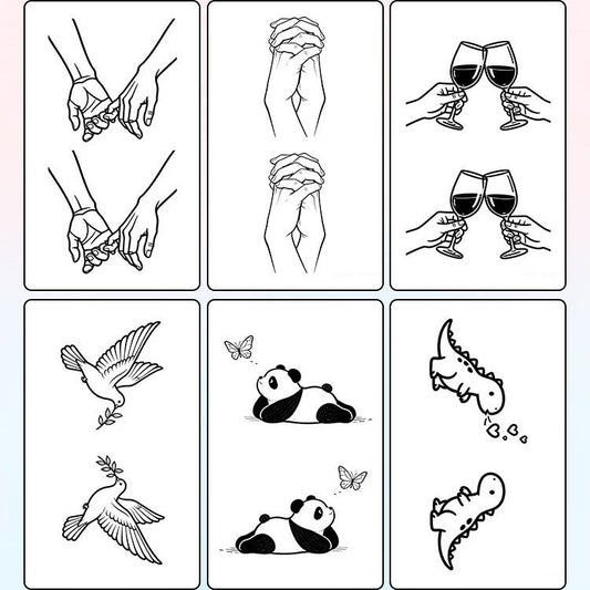 Couple Tattoo Set Tattoo Sticker | Herbal