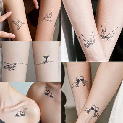 Couple Tattoo Set Tattoo Sticker | Herbal