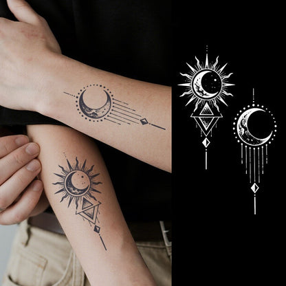 Celestial Pair Tattoo Sticker | Herbal