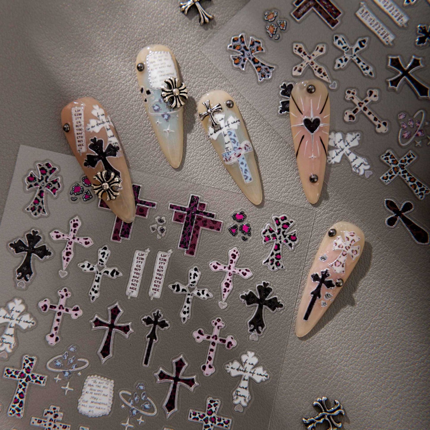 Cross Nail Stickers