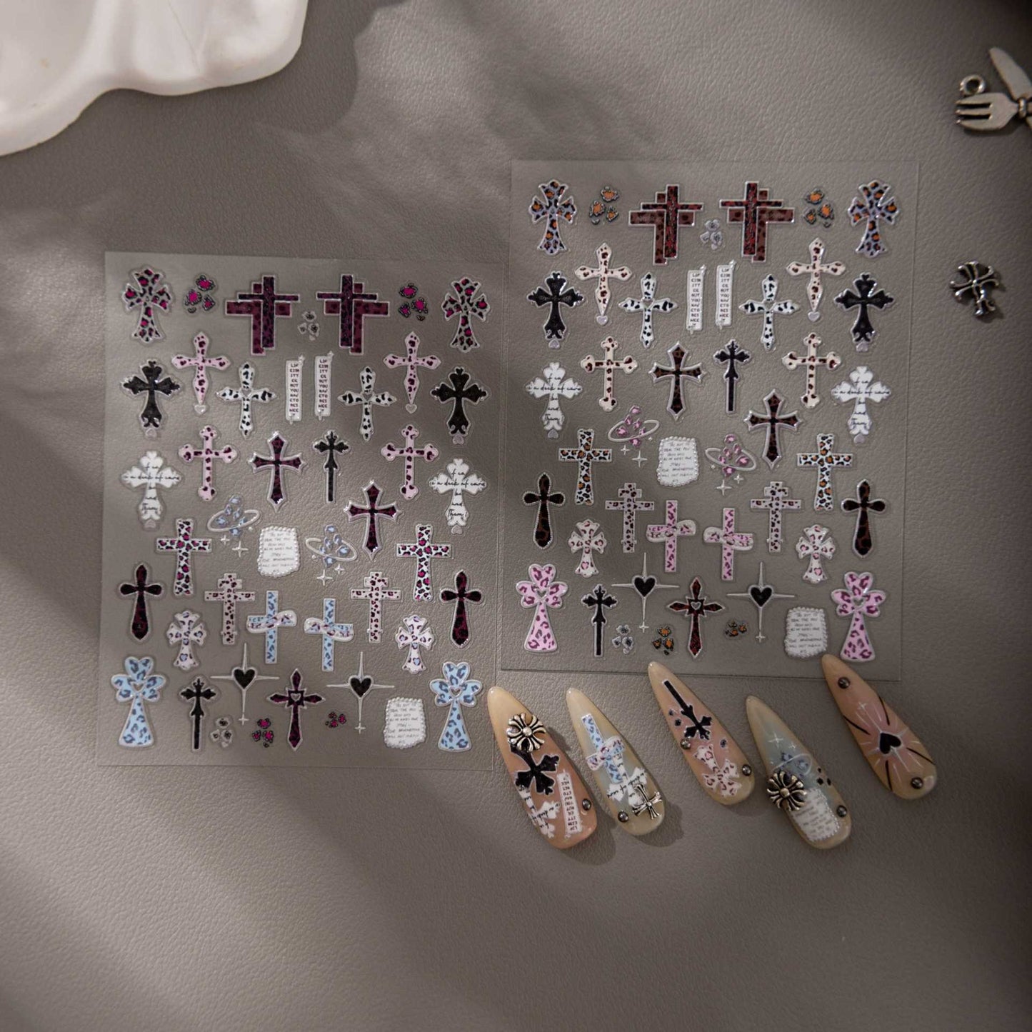 Cross Nail Stickers