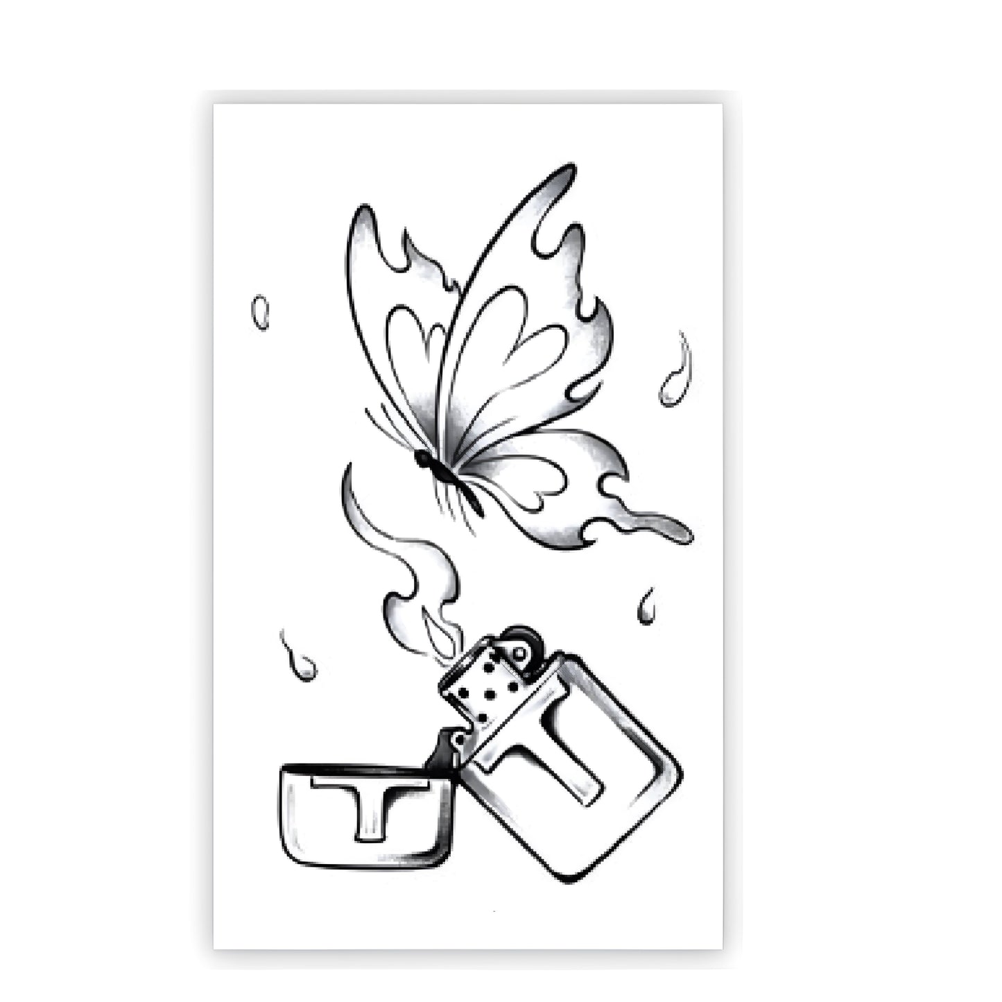 Ashwing Butterfly Tattoo Sticker | Herbal
