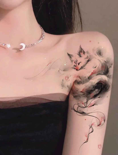Blushfang Reverie | Fox Temporary Tattoo Sticker