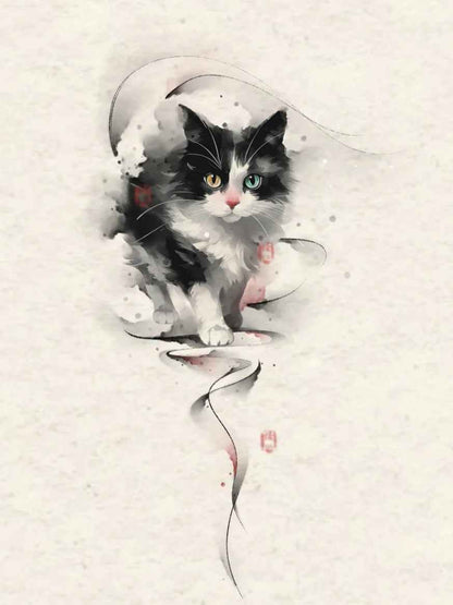 Odd-Eyed Dreampaw | Cat Shoulder Tattoo Sticker