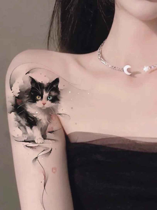 Odd-Eyed Dreampaw | Cat Shoulder Tattoo Sticker