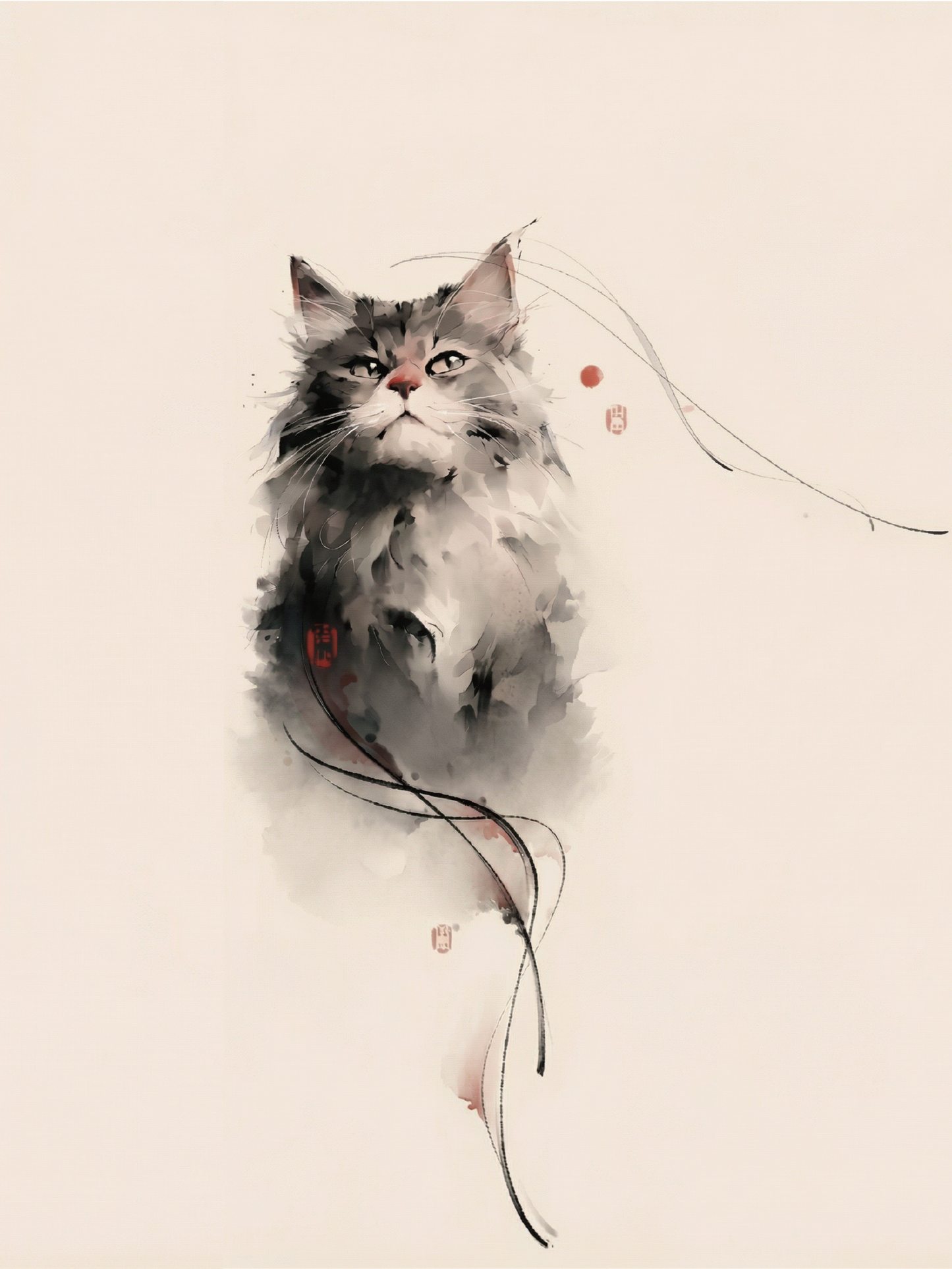 Moonmuse Stare | Cat Shoulder Tattoo Sticker