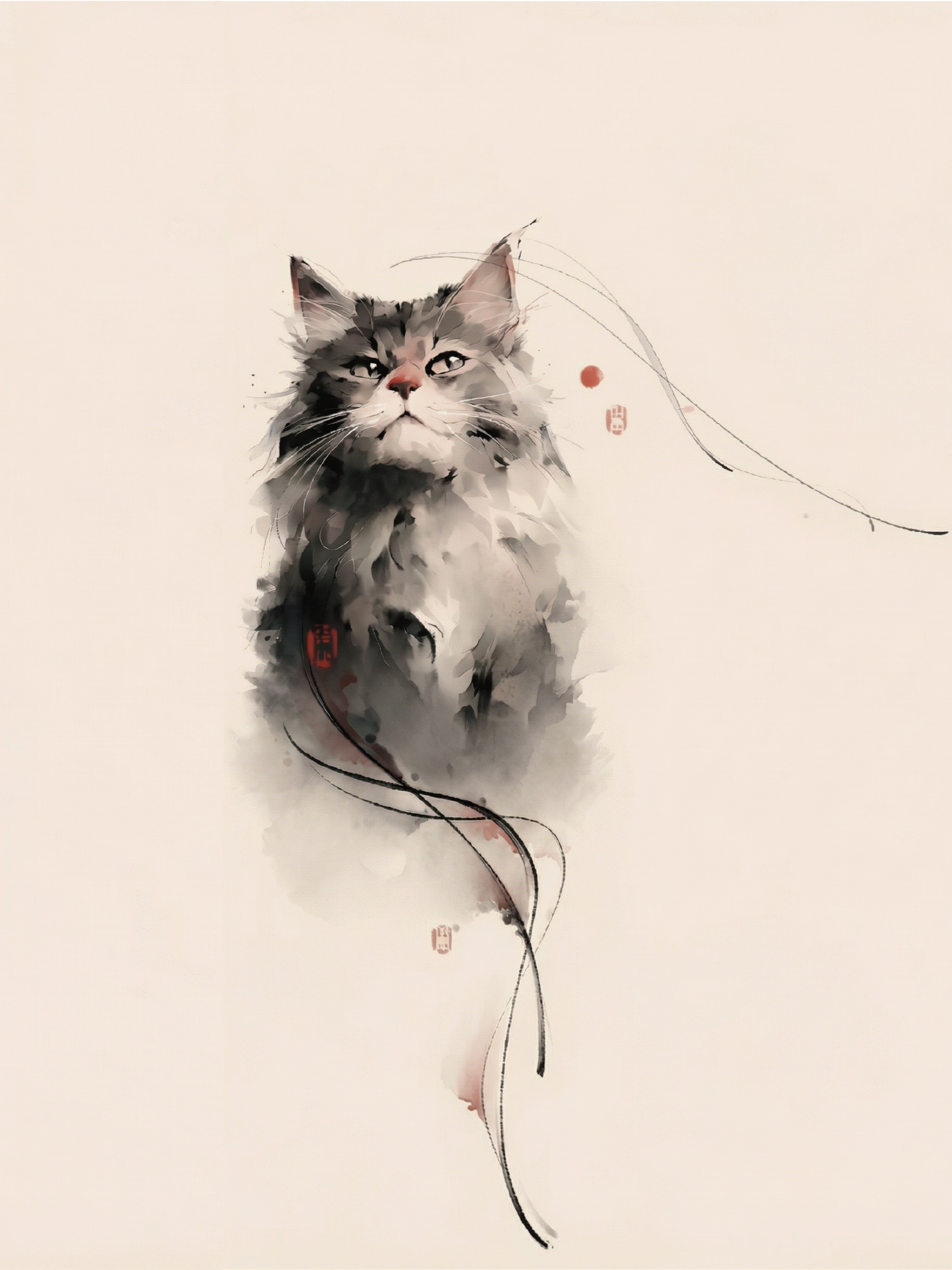 Moonmuse Stare | Cat Shoulder Tattoo Sticker