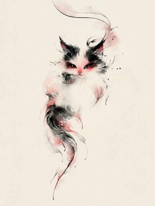 Softfang Cloud | Cat Shoulder Tattoo Sticker
